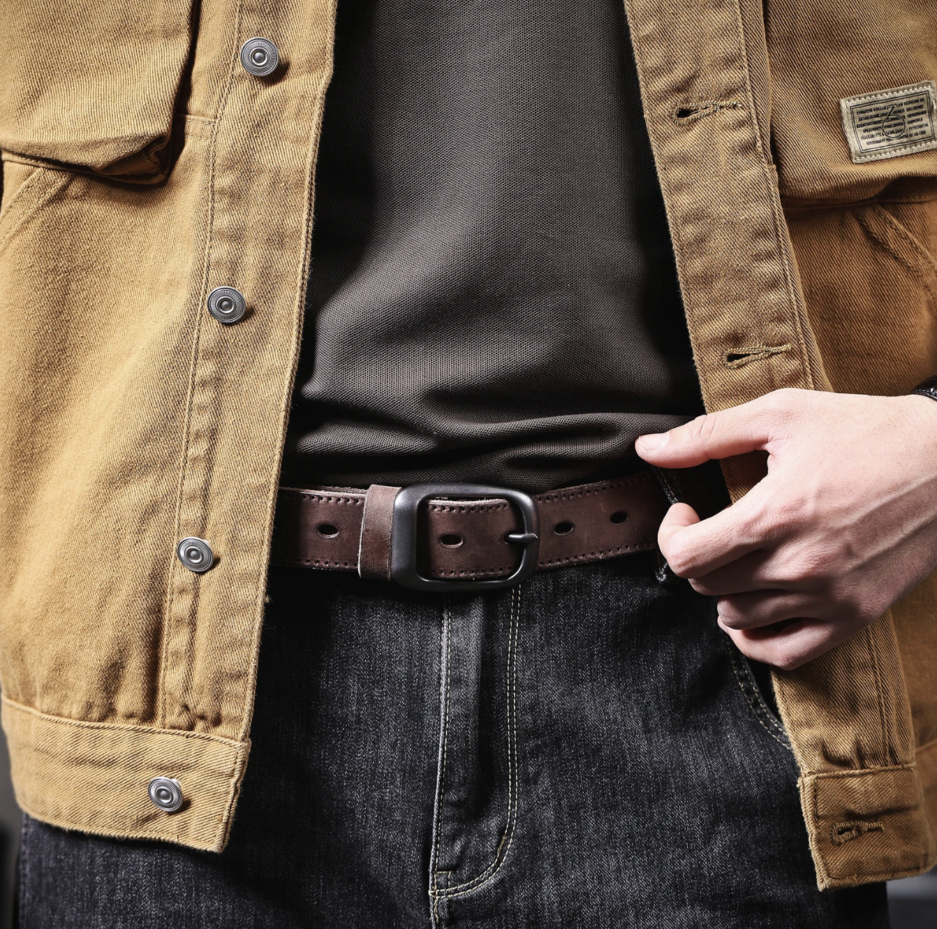 Genuine Italian Leather Men’s Belt