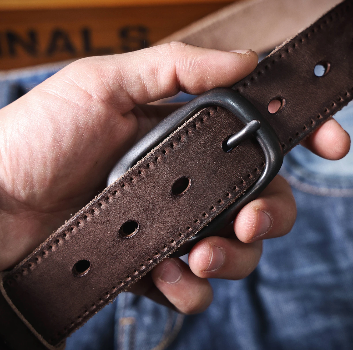 Genuine Italian Leather Men’s Belt