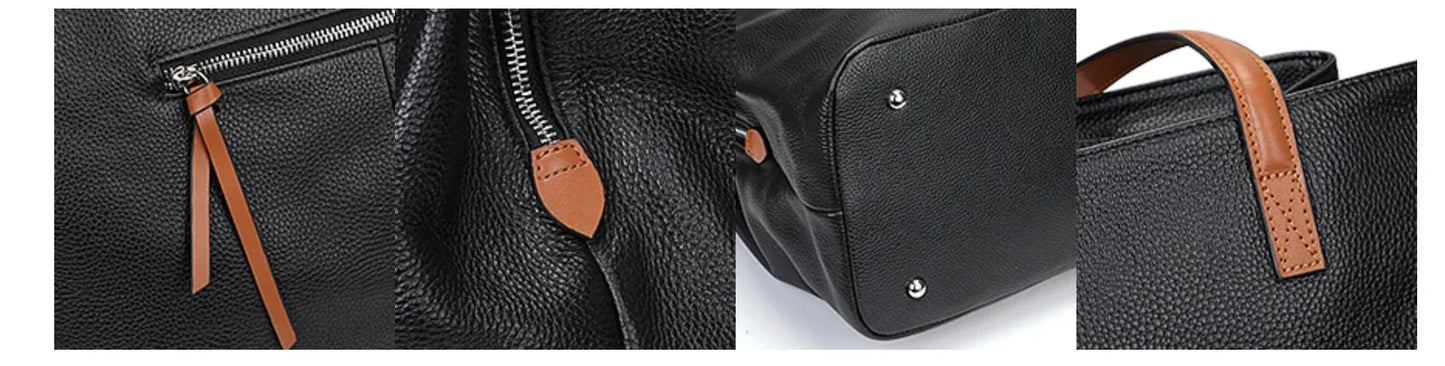 Women’s Genuine Leather Large Shoulder Bag