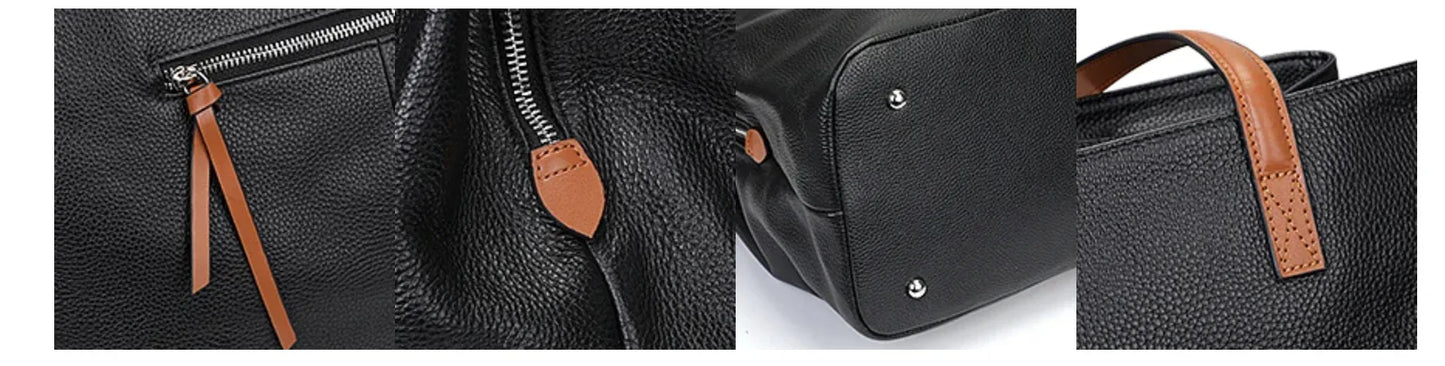 Women’s Genuine Leather Large Shoulder Bag