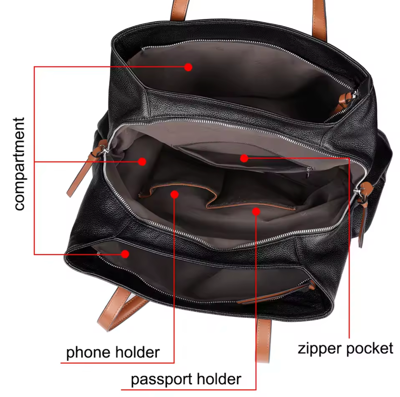 Women’s Genuine Leather Large Shoulder Bag