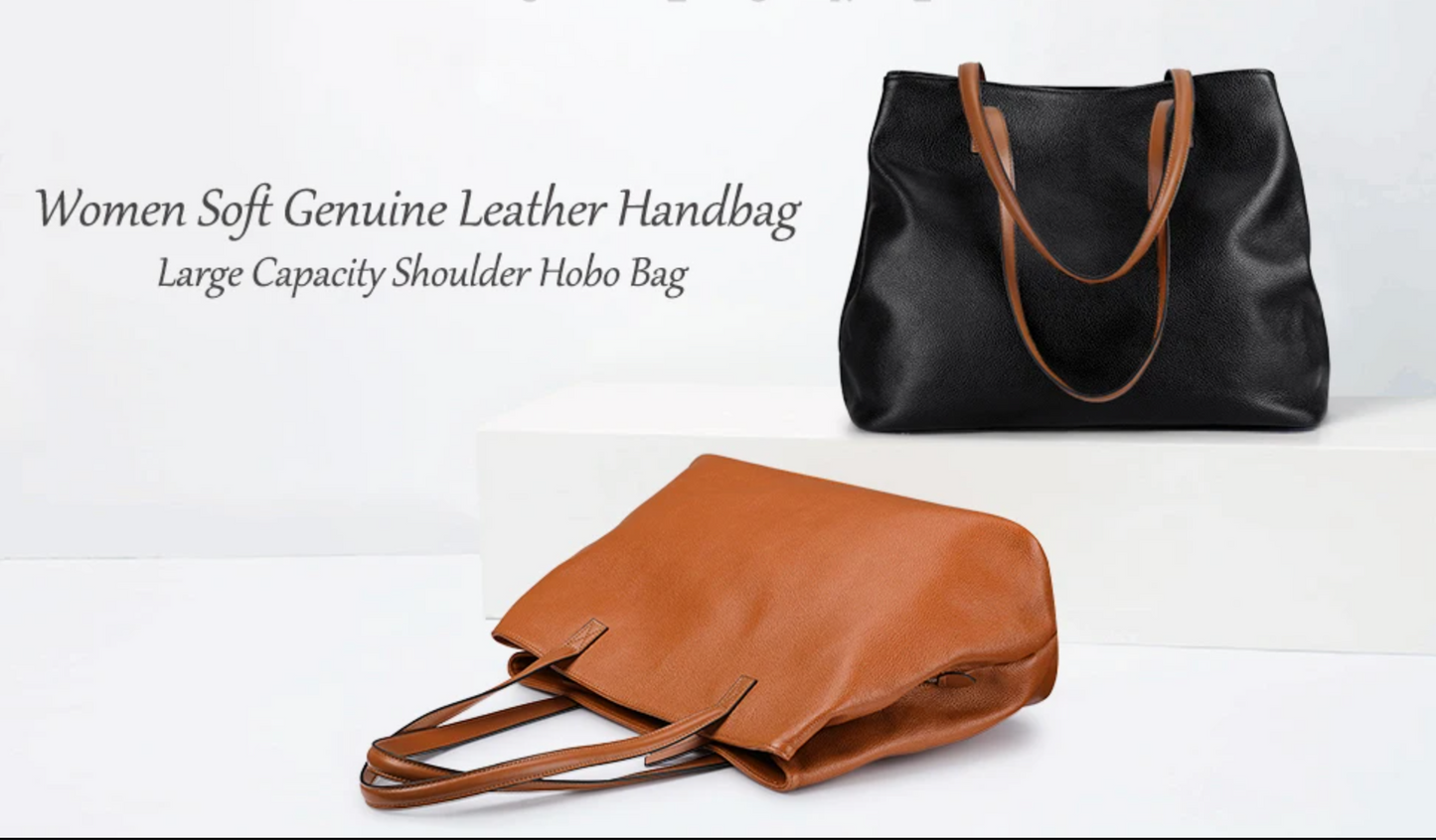 Women’s Genuine Leather Large Shoulder Bag
