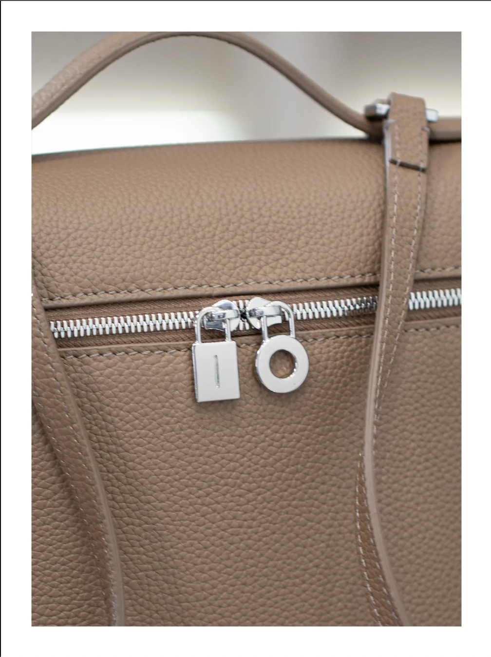 Soft Leather Square Commuter Backpack Handbag