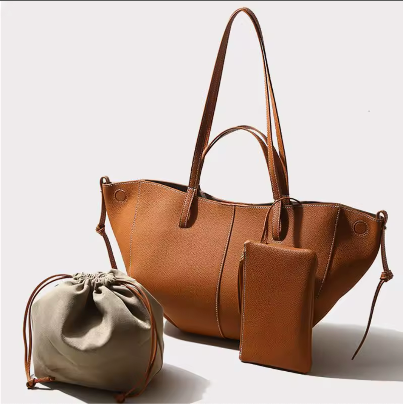 Women’s Genuine Leather Shoulder Tote Bag