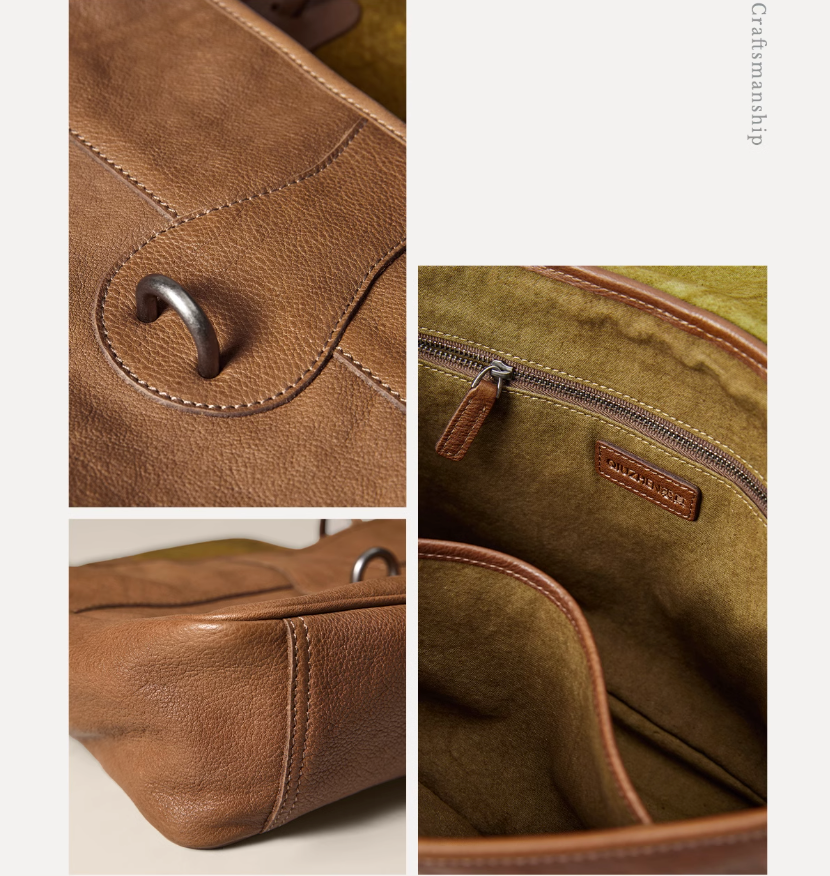 Women Real Leather Retro Shoulder Bag