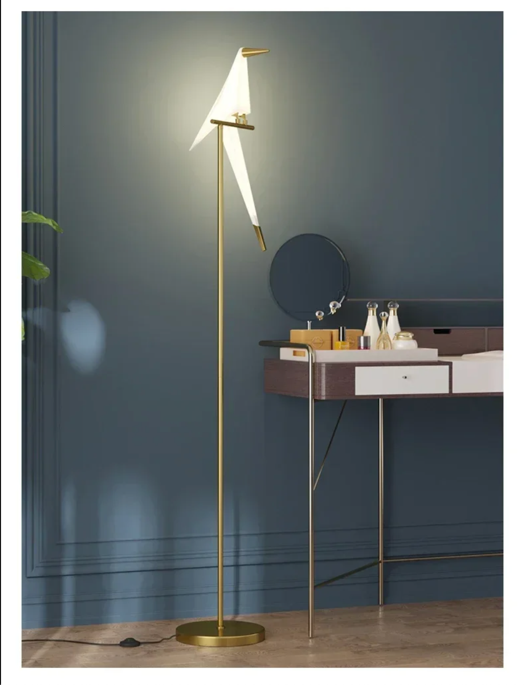 Bird Decoration LED Floor Lamp Modern Rustic Boho Standing Light