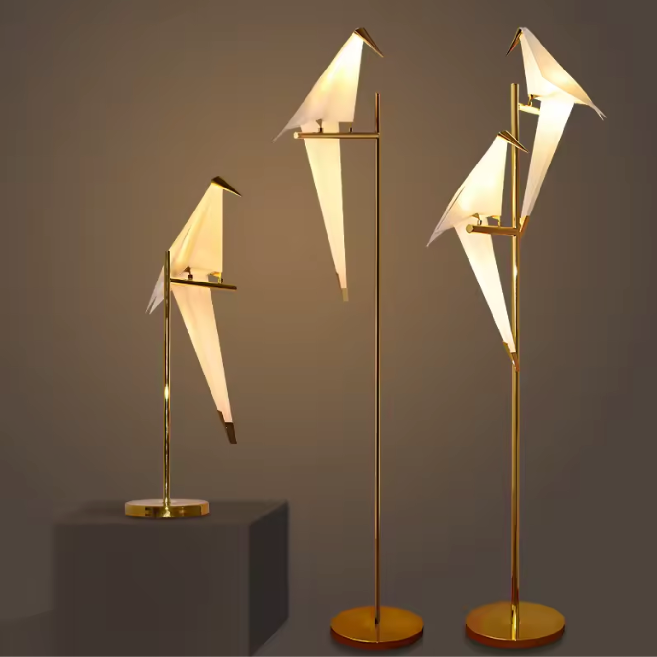 Bird Decoration LED Floor Lamp Modern Rustic Boho Standing Light