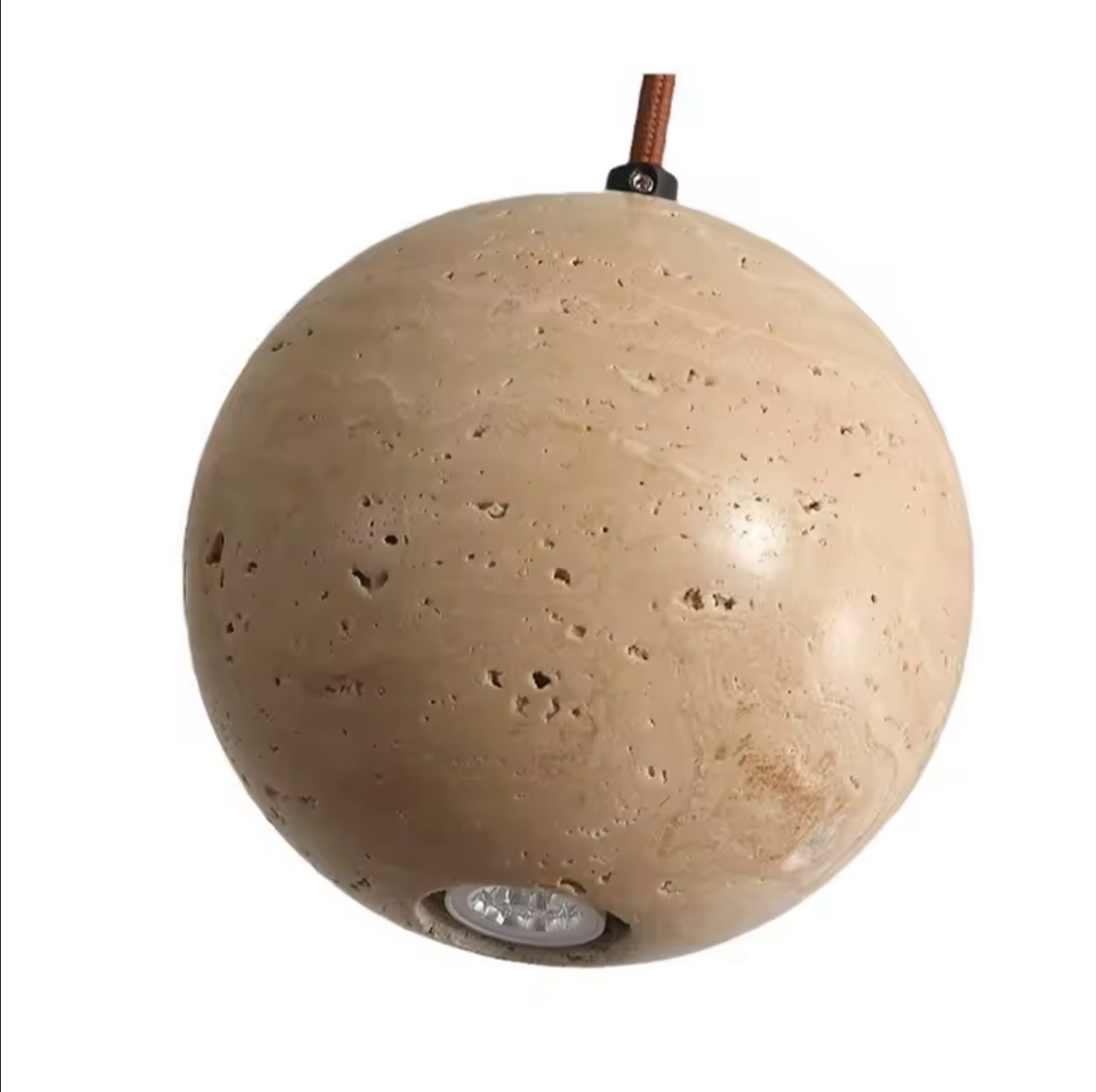 Cave Stone Ball Pendant Light LED Ceiling Lamp Chandelier