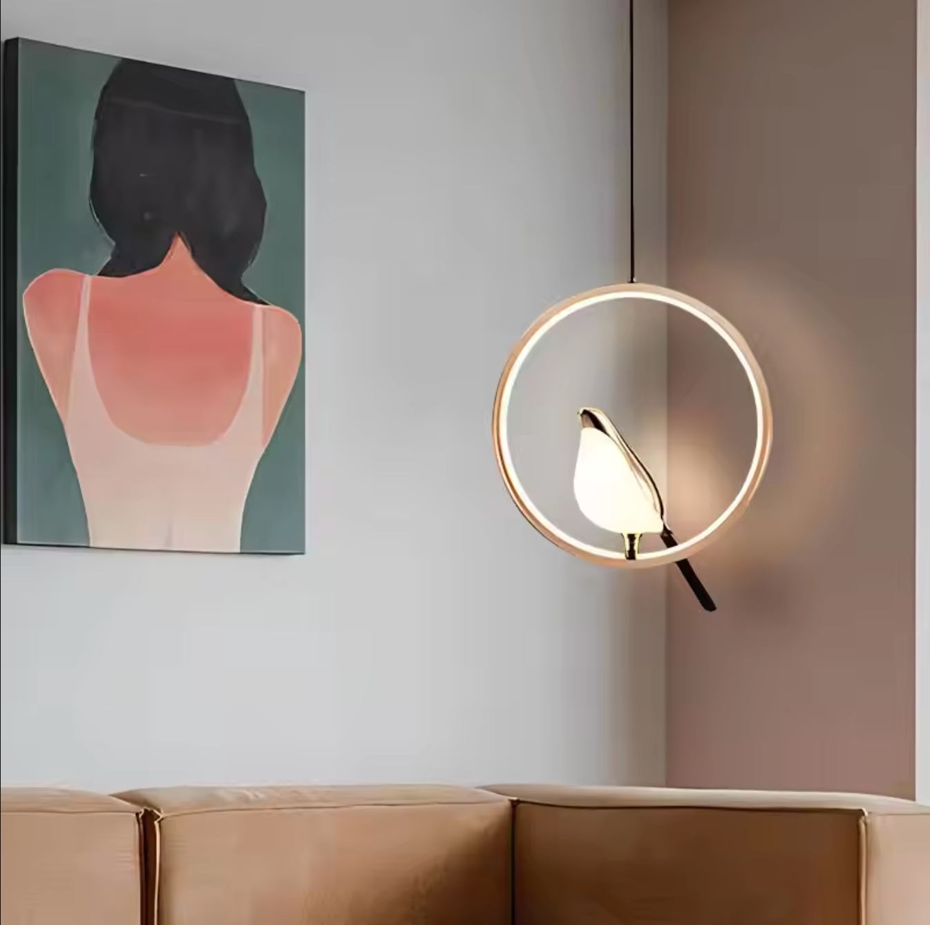 Magpie Bird LED Pendant Lamp Ceiling Chandelier
