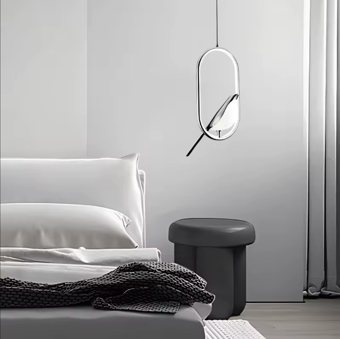 Magpie Bird LED Pendant Lamp Ceiling Chandelier