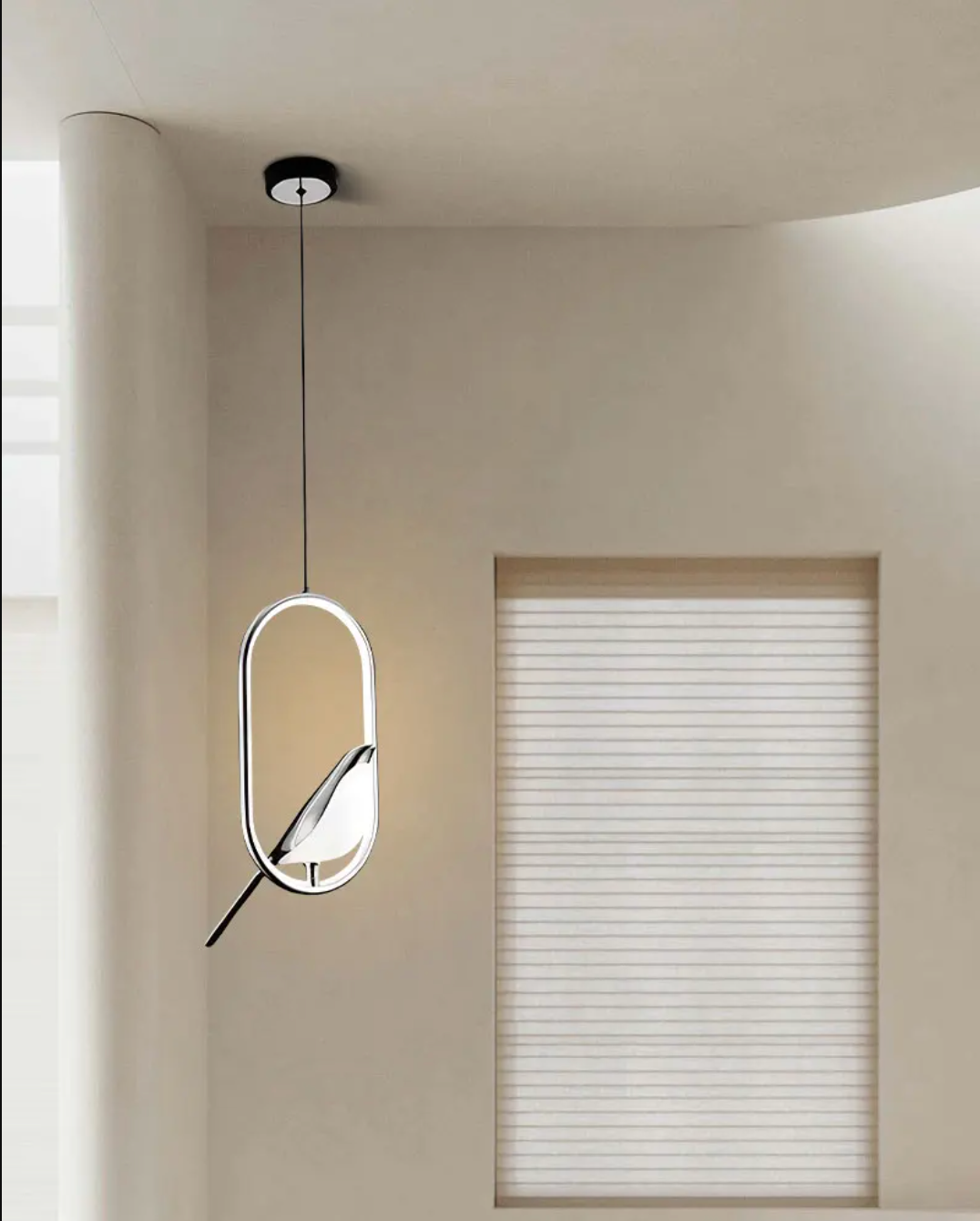 Magpie Bird LED Pendant Lamp Ceiling Chandelier