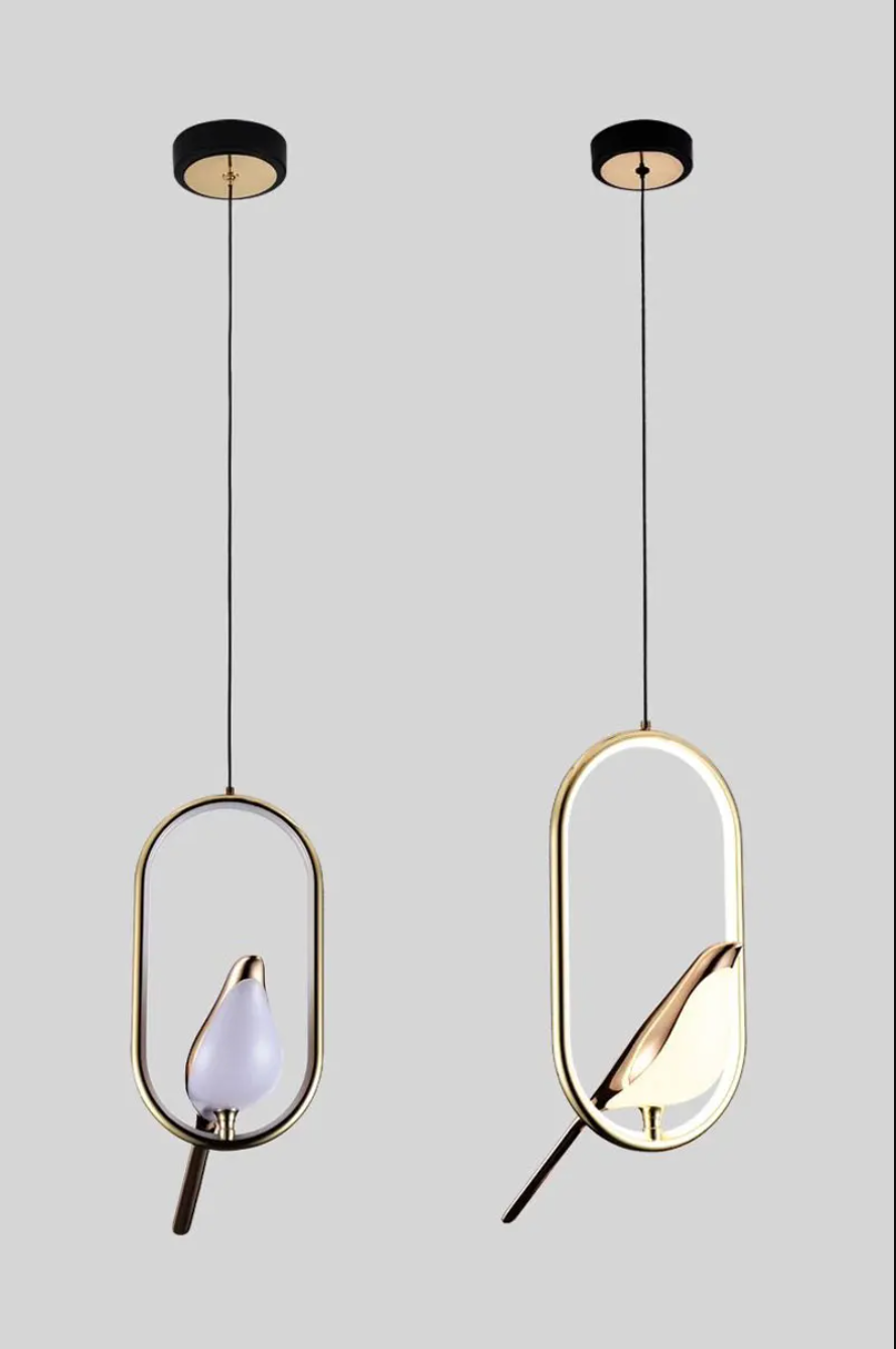 Magpie Bird LED Pendant Lamp Ceiling Chandelier