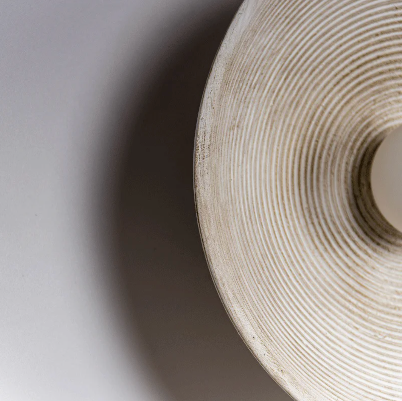 Indoor Ripple Round Wall Light for Bedroom, Living Room & Dining Room