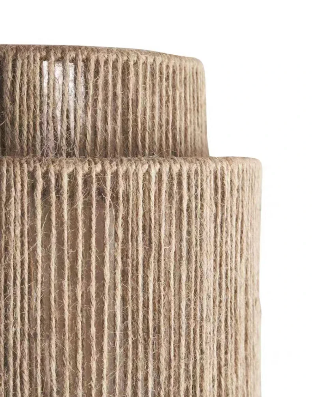 Hemp Rope Wall Light Fixture Rustic Boho Wall Sconce
