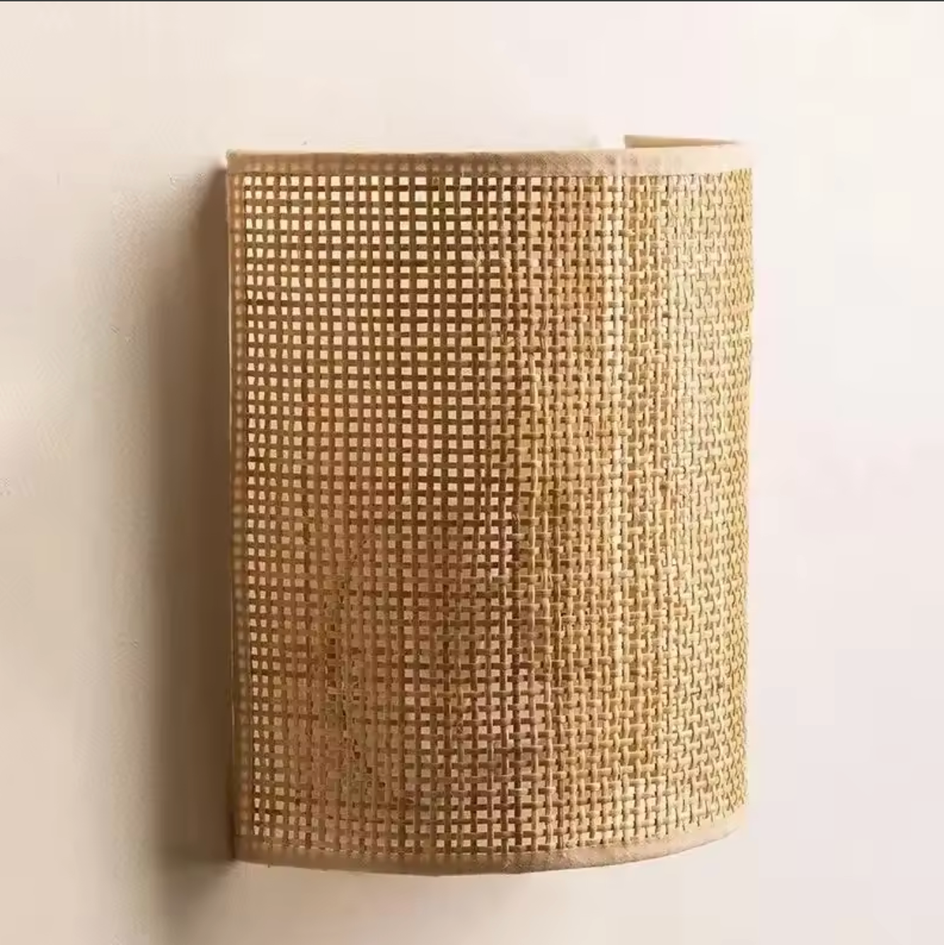 Rattan Wall Lamp Bamboo Woven Bedside Wall Sconce Lighting Fixture
