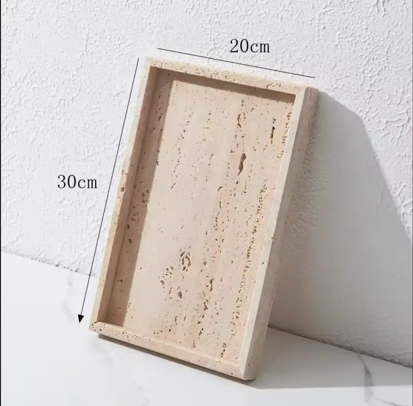 Natural Marble Tray Rectangle Stone Vanity Tray