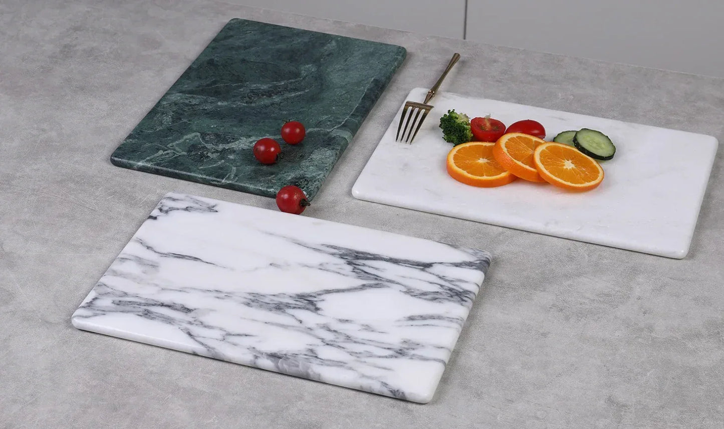 White Jade Marble Tray Flat Plate Aromatherapy Decoration