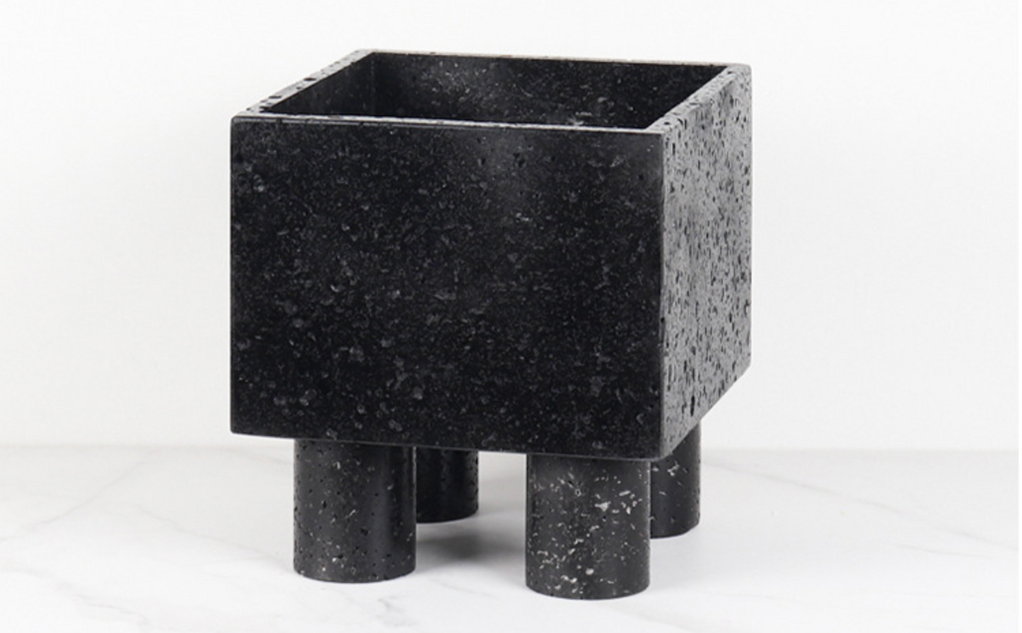 Luxury Natural Marble Flower Pot with Legs