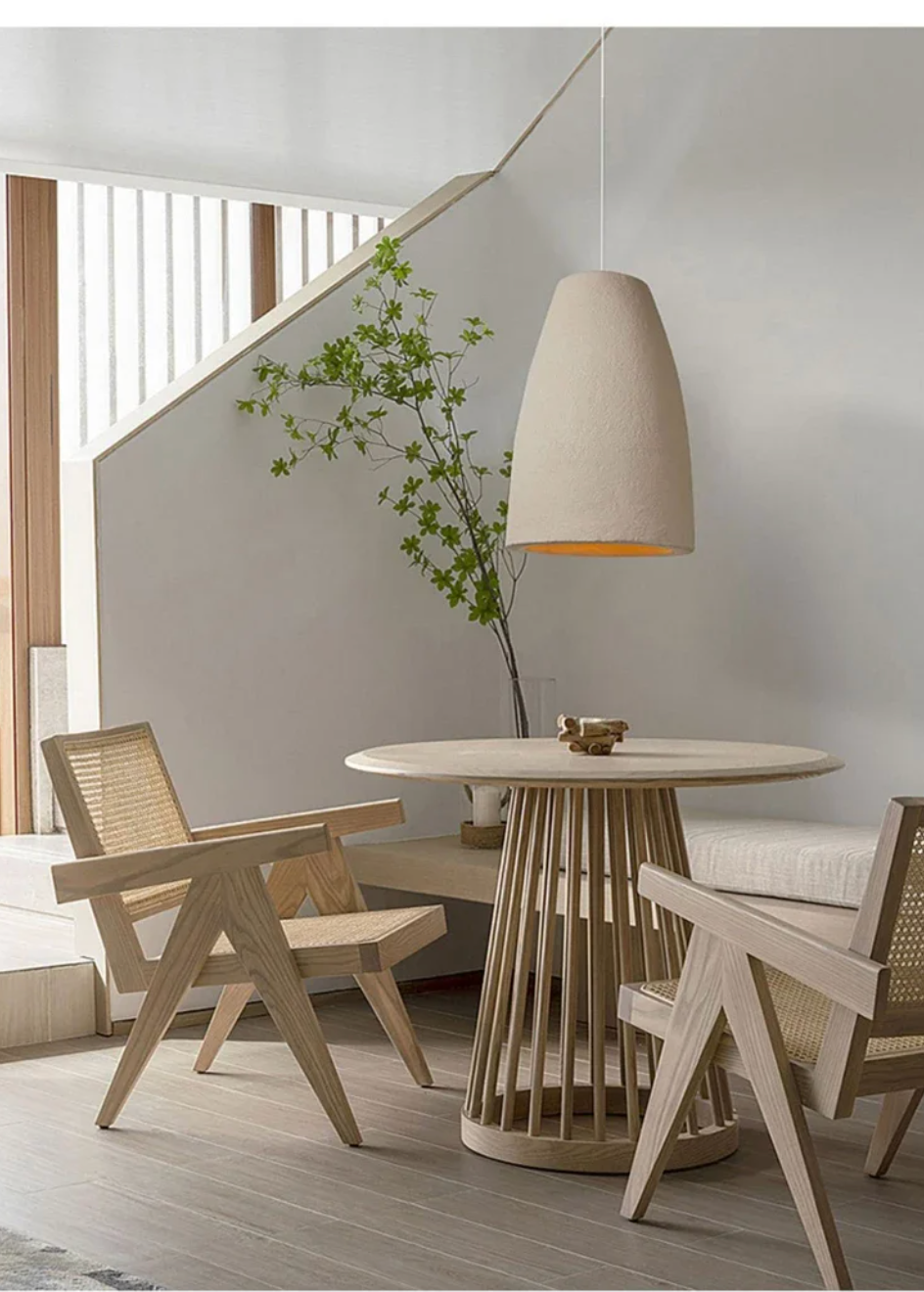 Japanese Wabi Sabi Pendant Ceiling Lamp Dining Room Chandelier