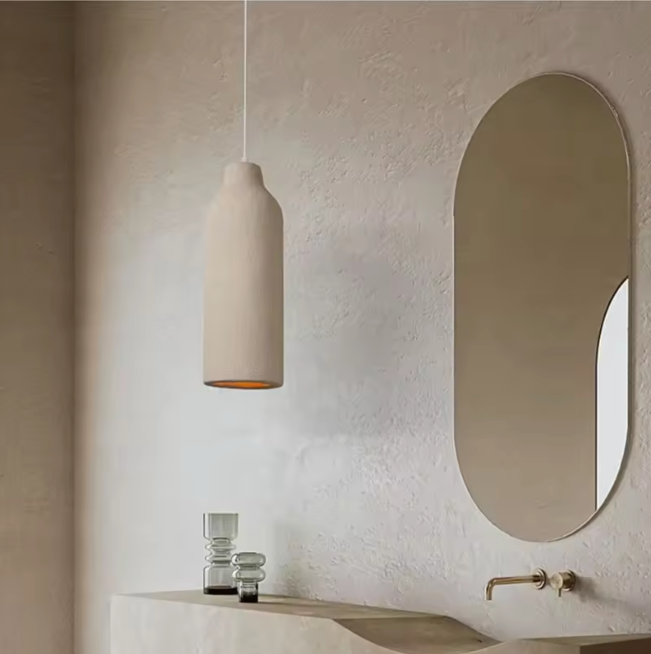 Japanese Wabi Sabi Pendant Ceiling Lamp Dining Room Chandelier