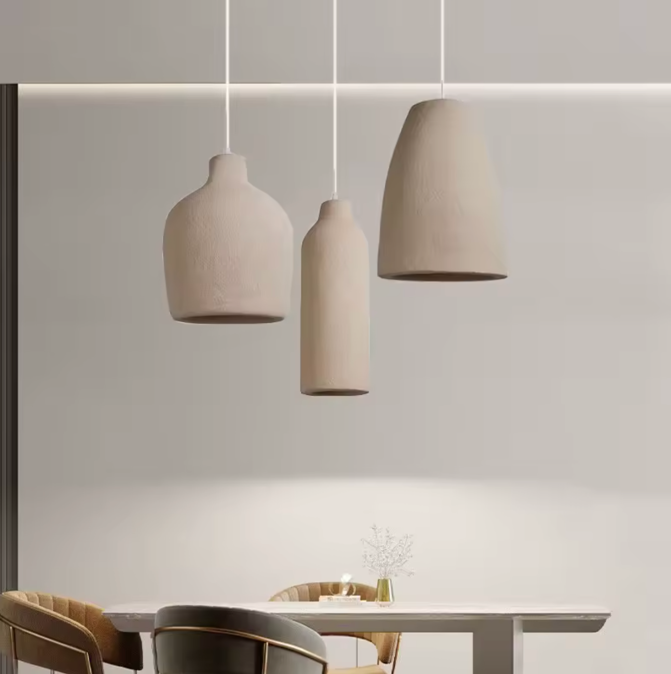 Japanese Wabi Sabi Pendant Ceiling Lamp Dining Room Chandelier