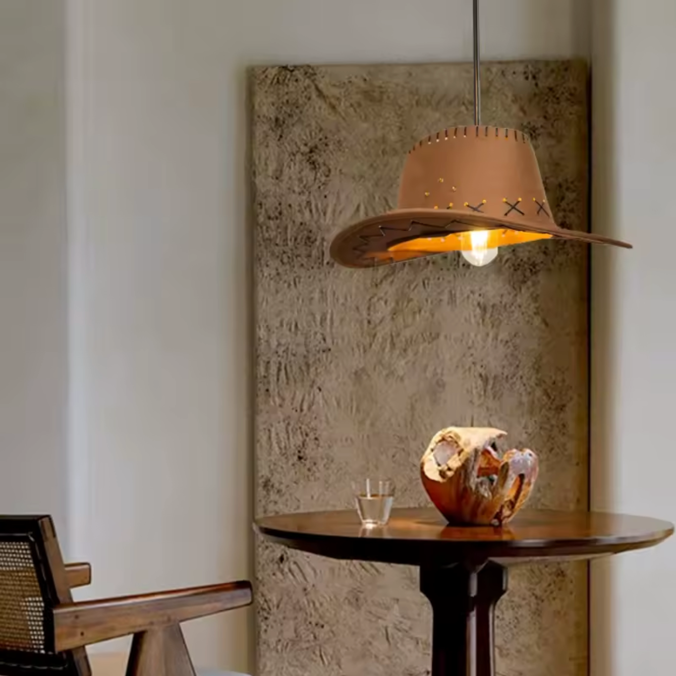 Creative Cowboy Hat Pendant Lamp Ceiling Chandelier