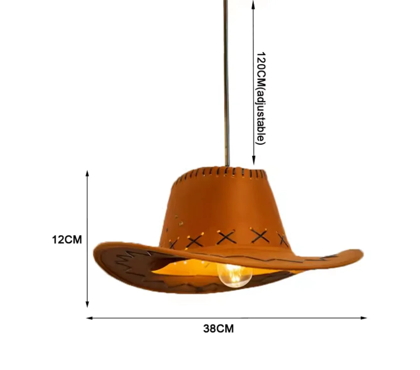 Creative Cowboy Hat Pendant Lamp Ceiling Chandelier