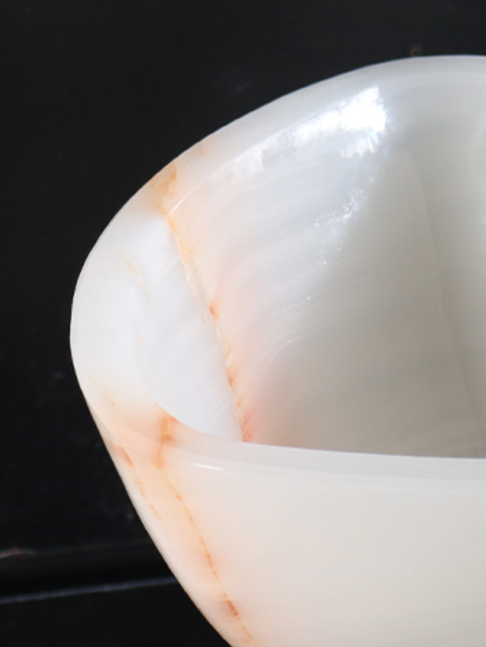 Nordic Marble Fruit Plate Bowl with Pedestal Base for Living Room Decor