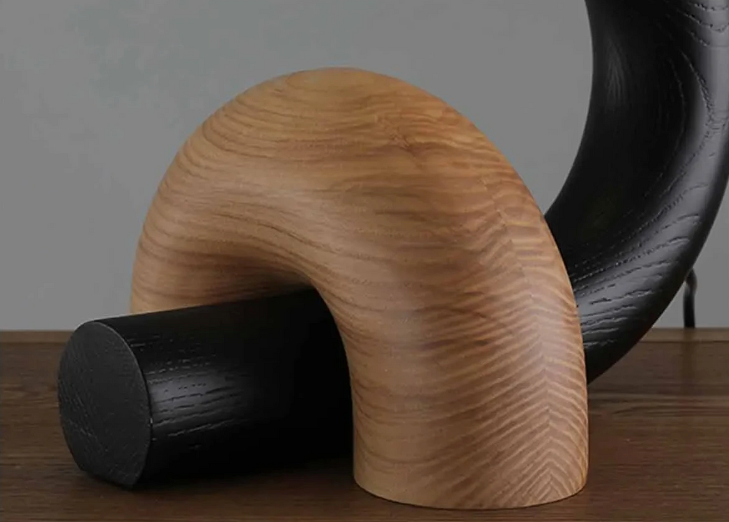 Vintage Solid Wood Table Lamp Bedside