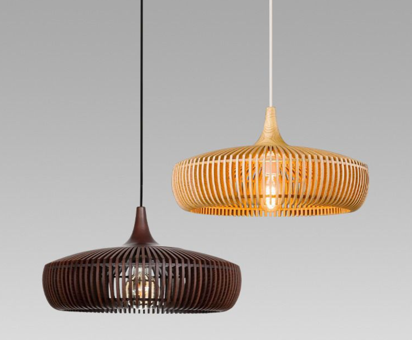 Scandinavian Wood Pendant Light Ceiling Lamp & Modern Farmhouse Chandelier
