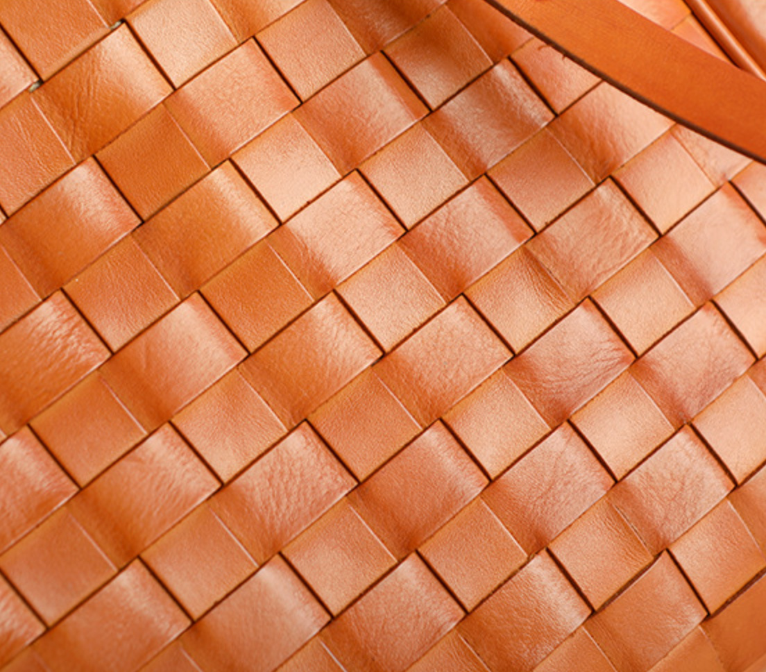 Woven Leather Tote Bag for Women Large Capacity