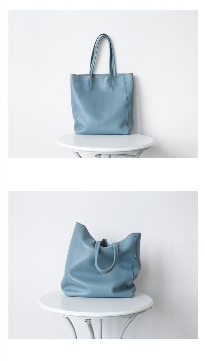 Women’s Big Large Genuine Leather Tote Shoulder Bag