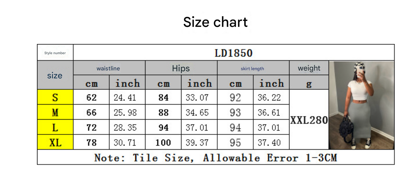 High Waist Below Knee Pencil Skirt