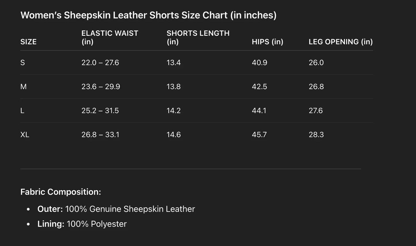 Women’s High Waisted Black Leather Shorts Wide-Leg