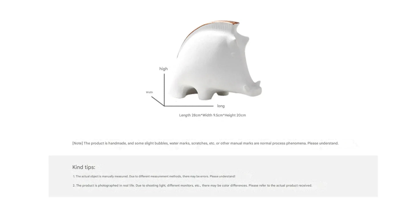 Modern Art Wild Boar Ornament Resin Sculpture for Home Décor