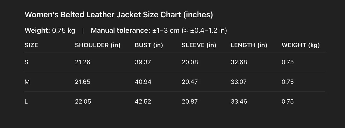 Faux Leather Jacket Women Belted Retro Wrap Style