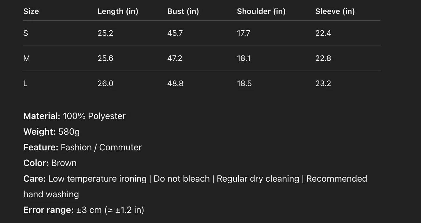 Brown Faux Suede Jacket Oversized Retro for Women