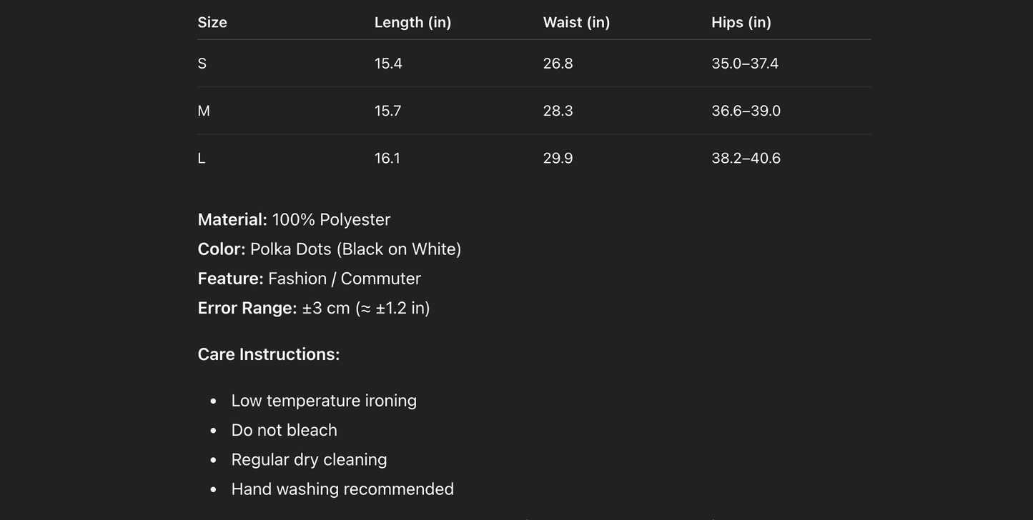 Women Flower Polka Dot Bubble Mini High Skirt