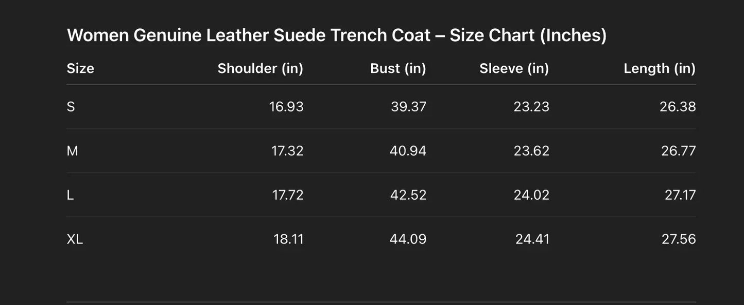 Women Genuine Suede Belted Trench Coat with Front Pockets - Boho Living Room