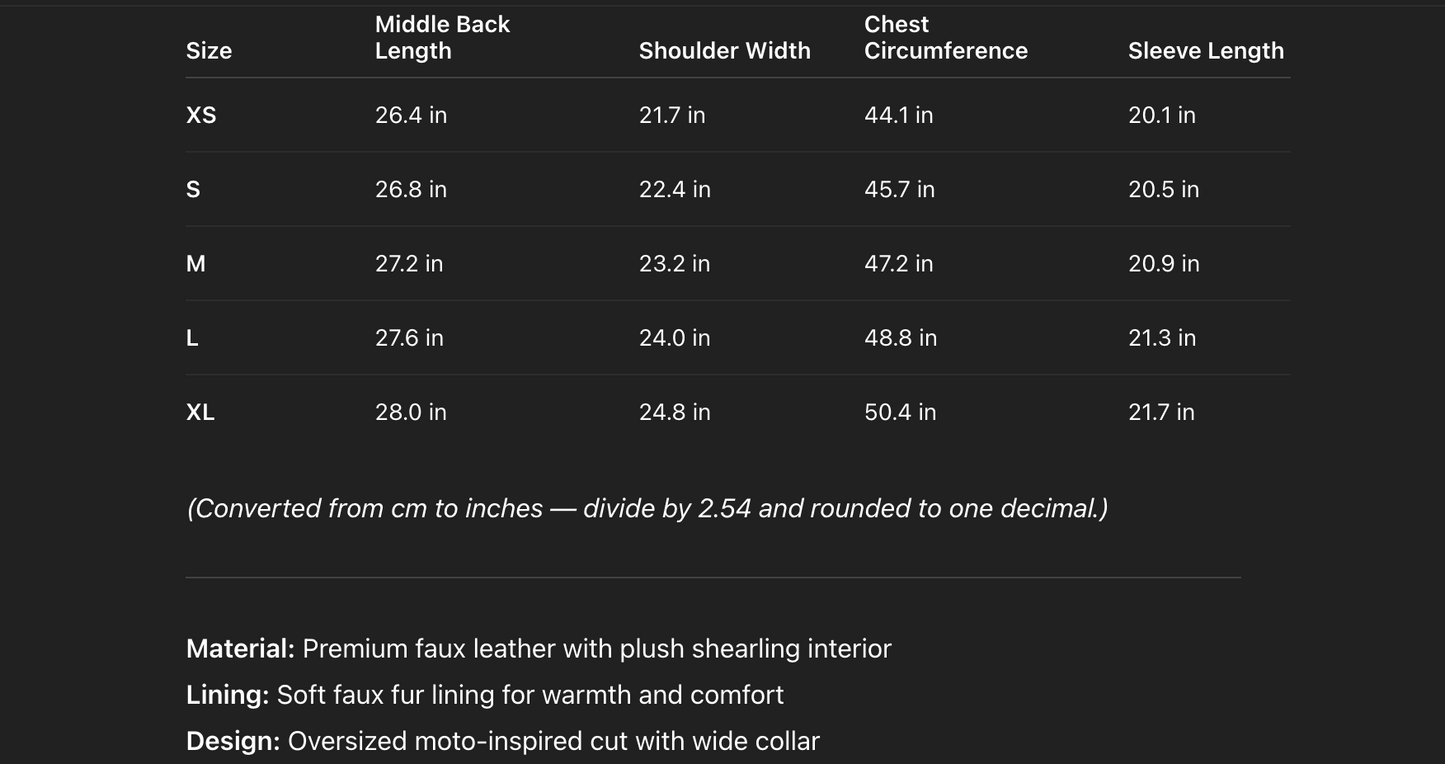 Brown Faux Leather Long Jacket Women Fleece Lined