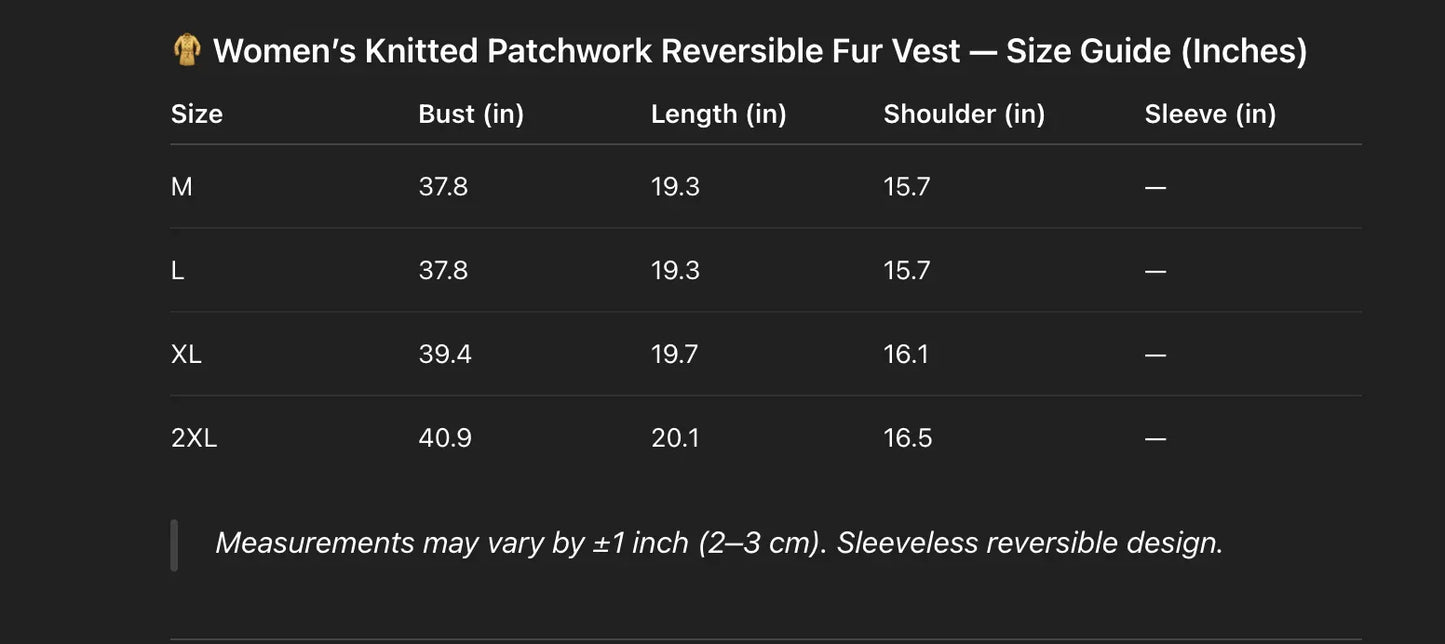 Reversible Women Sheepskin Fur And Cashmere Vest