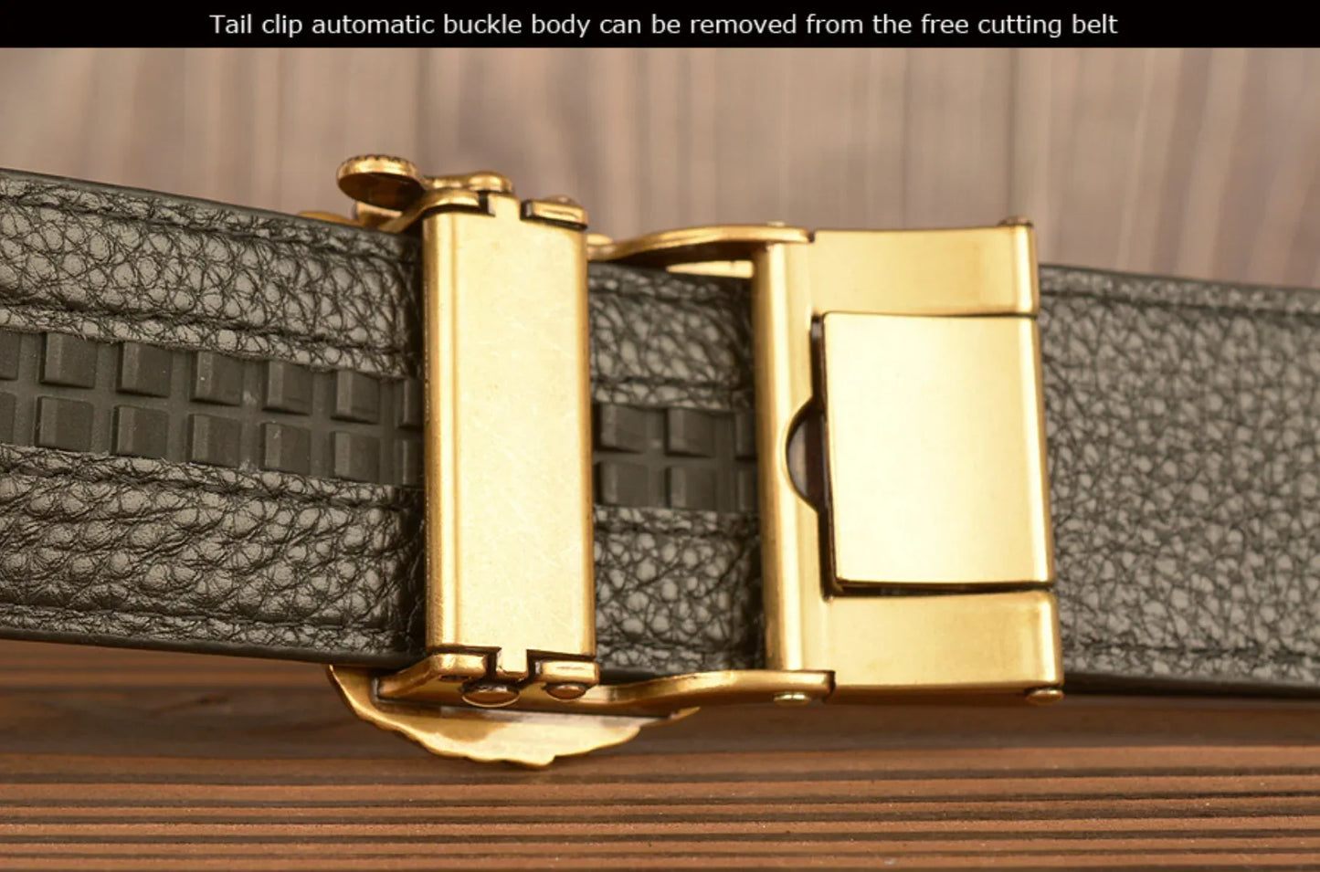 Men’s Full Grain Leather Belt with Eagle Buckle