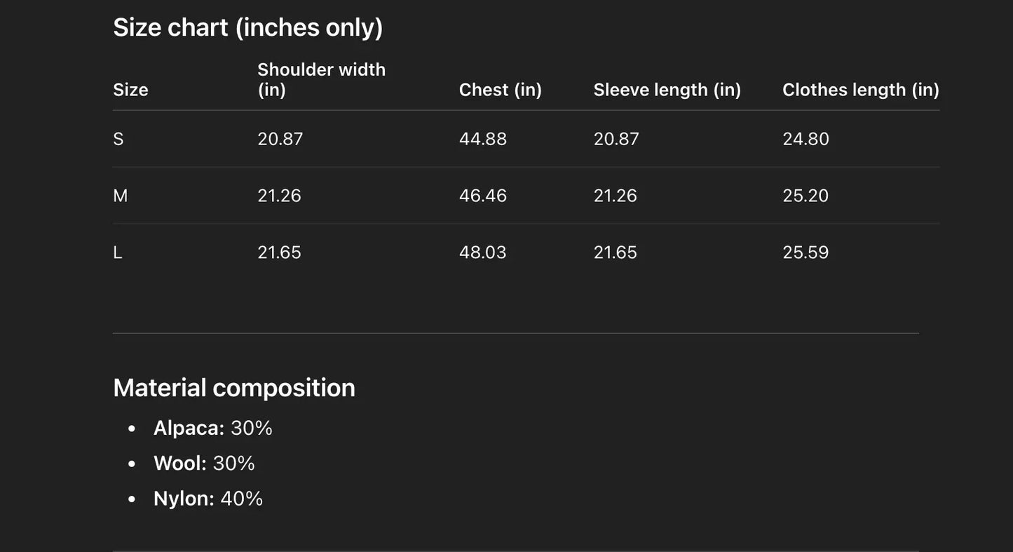 Facade pattern alpaca wool sweater women