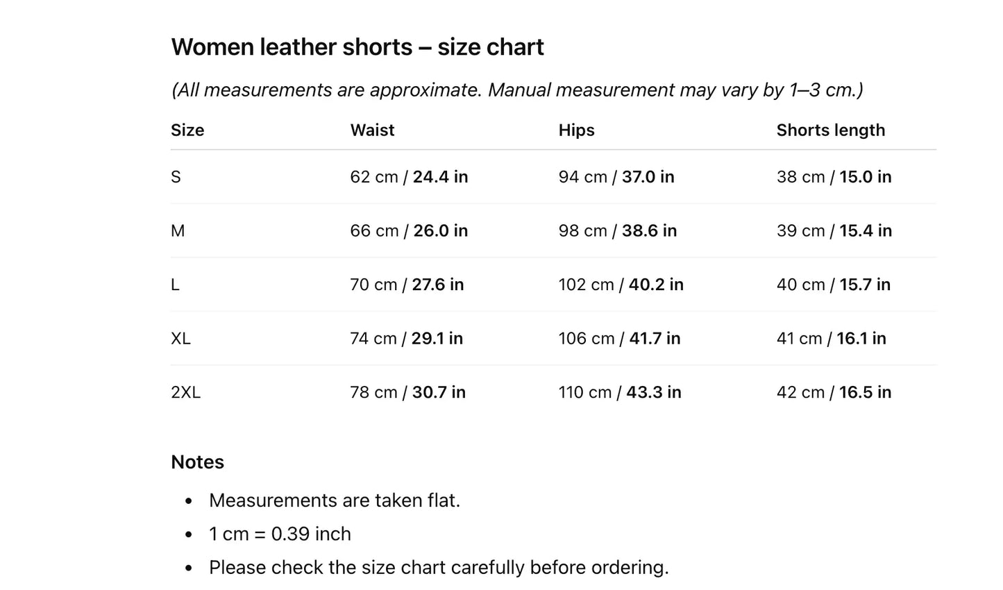 Bold Leather Shorts for Women