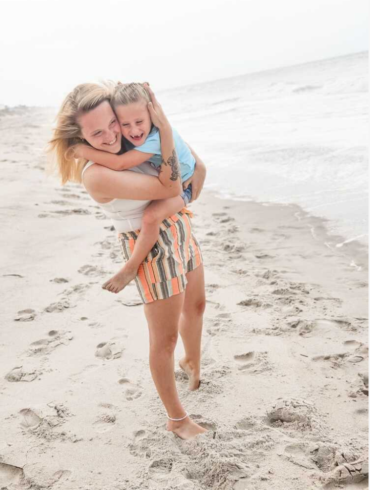 High Waisted Striped Cotton Summer Short