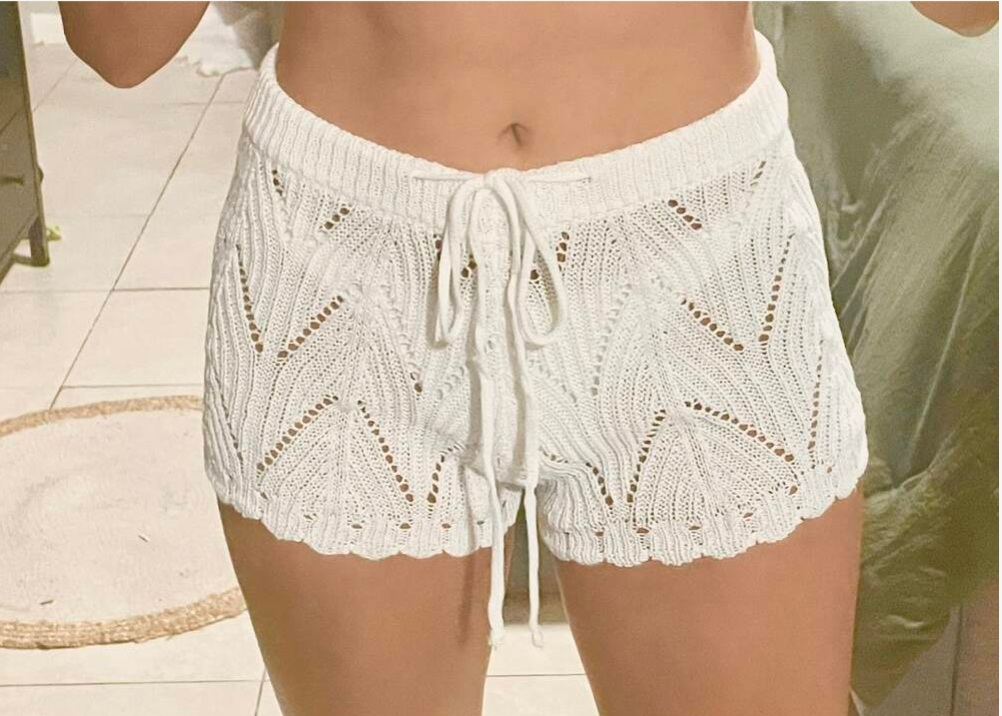 Women Crochet Knit Beach Summer Shorts