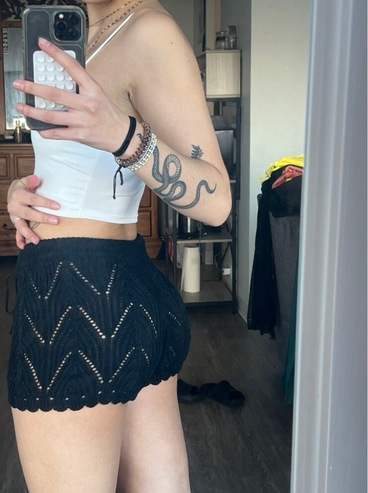 Women Crochet Knit Beach Summer Shorts