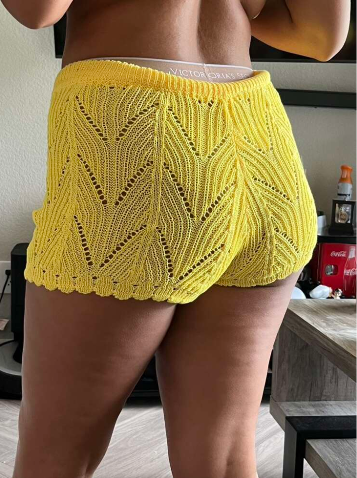 Women Crochet Knit Beach Summer Shorts
