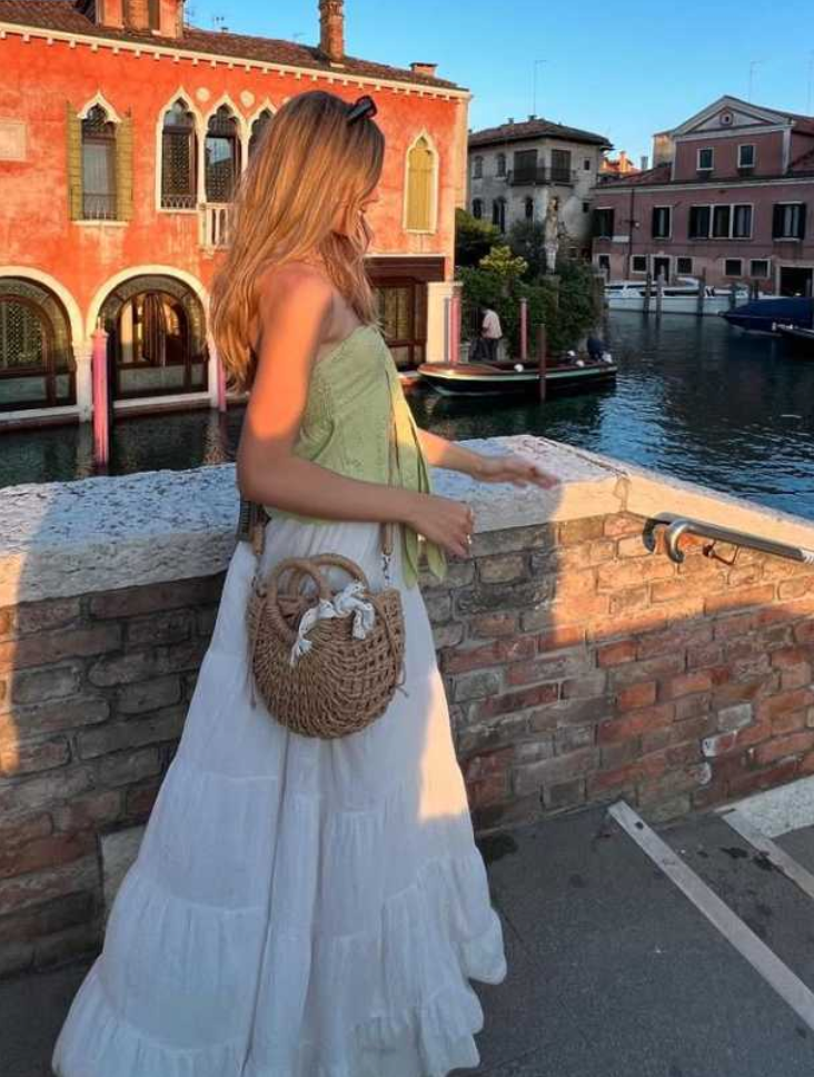 Beach Straw Crossbody Bag Summer Purse