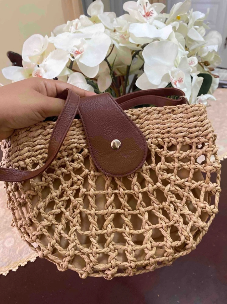 Holiday Straw Crossbody Bag Vacation